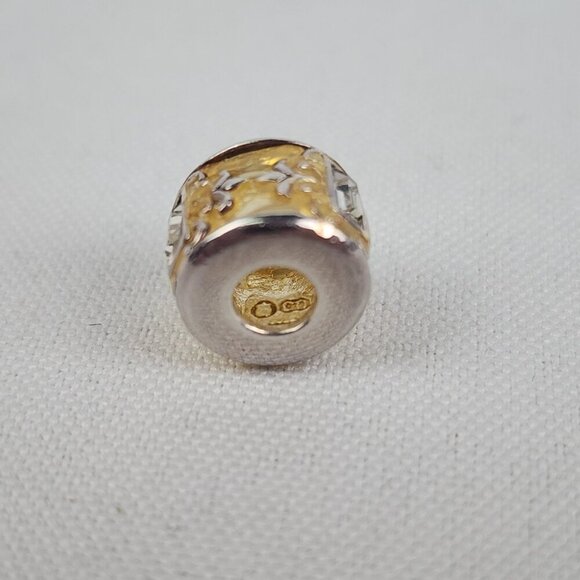 Persona 925 Gold Tone Crystal Baguette Charm Bead - Picture 4 of 5